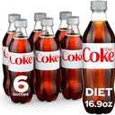 3 x Diet Coke Diet Soda, 16.9 fl oz Bottles, 6 Pack - Cola Soft Drinks