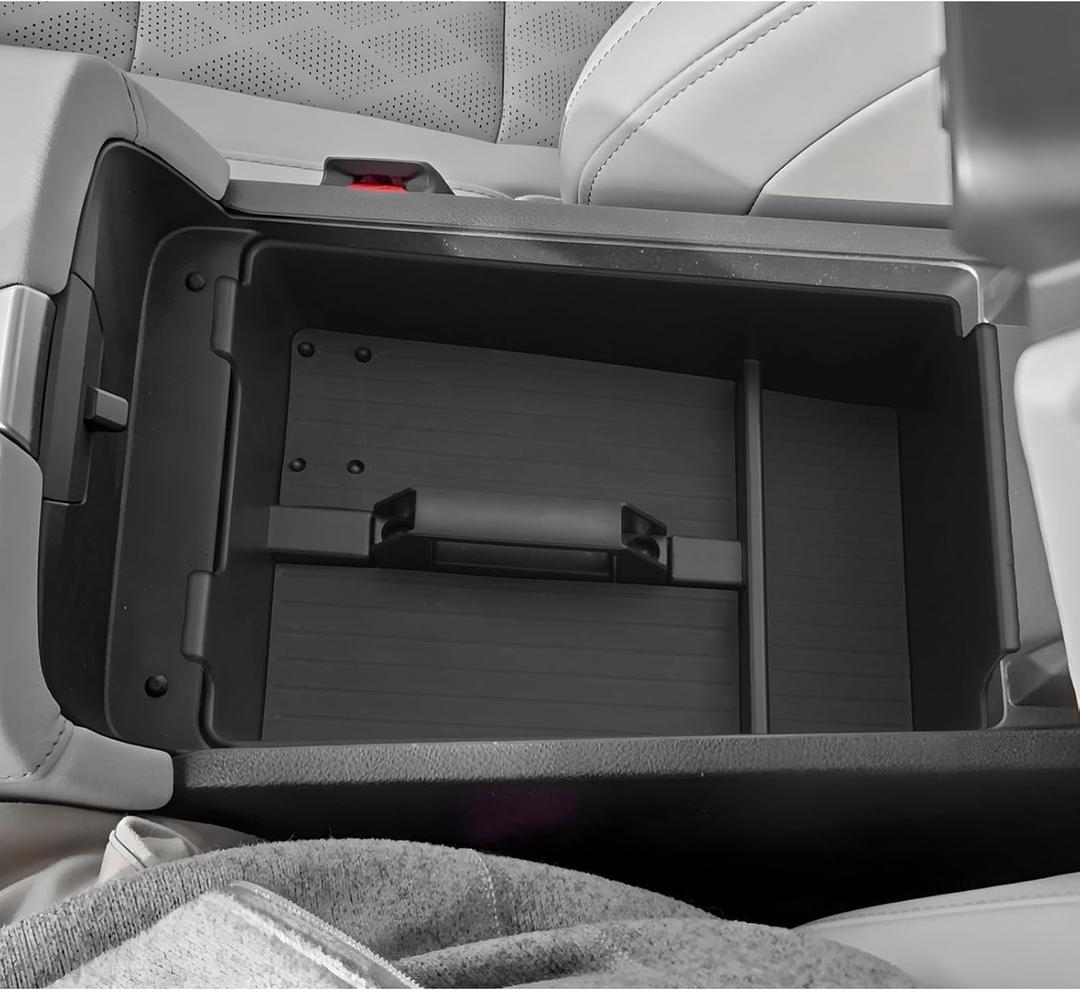 LUWU 2025 Murano Center Console Organizer Compatible with 2025 2026 Nissan Murano SL/SV/Platinum Accessories Armrest Console Organizer Armrest Insert Tray Murano 2026 Accessories Black