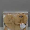 Patelai 12 Set Bridal Baby Shower Favor Heart Cheese Board with Knife, Wood Mini Charcuterie Board Thank You Gift Box for Guest Bridal Baby Shower Prize Wedding Valentines Birthday (Bamboo Color)