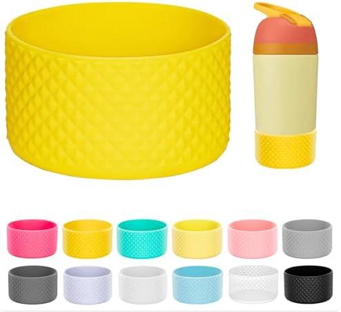 Soledea Silicone Boot for Owala Kids Water Bottle 16/14 oz, Anti-Slip Bottom Cover for Stanley 20-40oz, Iron Flask 18oz, BEAST tumbler 32oz, Owala 40oz Tumbler 6 Pack
