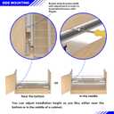 Pull Out Drawer Cabinet Organizer, Expandable Slide Out Storage Shelves - Heavy Duty, Durable and Smooth Slide-Out (1, 2Pack - W:16.3"~26.3", D: 17.2")