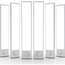 6 Pack Under Cabinet Lights Wireless, 50 LED Motion Sensor Light Indoor Rechargeable Magnetic Closet Lights Battery Operated, Under Counter Lights for Kitchen, Wardrobe, Hallway, Stairs