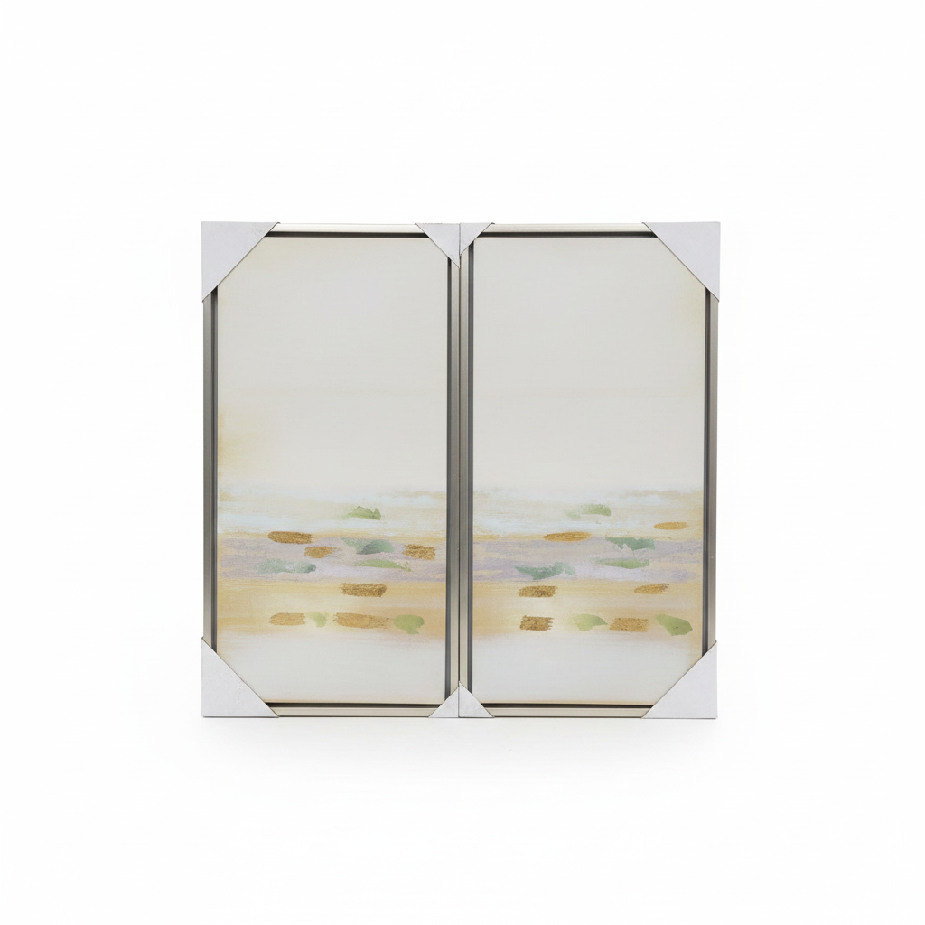 MV GOLD ABSTRACT ART 2 PK 18X36