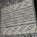 KUTA Moroccan Rugs for Entryway, 2x3 Grey Washable Small Area Rug, Non-Slip Ultra Soft Vintage Geometric Low-Pile Indoor Door Mat Floor Carpet for Indoor, Entrance, Kitchen