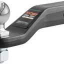 CURT 45331 Trailer Hitch Mount with 2-5/16-Inch Ball, Fits 2-Inch Receiver, 17,000 lbs, 2-in Drop | Hitch Pin Sold Separately