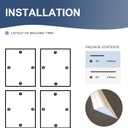 NeatiEase 4 Set Peel and Stick Wall Molding Trim Kit, 16" x20" Premade Wainscoting Panels, Self Adhesive Moulding Panel for Interior Walls Picture Frame