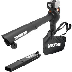 WORX 40V 3-in-1 Cordless Leaf Blower/Leaf Vacuum/Leaf Mulcher, WG583.9 | Battery & Charger Not Included, Brushless Power, 210 MPH Air Speed, Dual-Speed Control, PowerShare