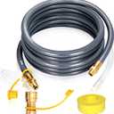 3/4" Natural Gas Hose for Generator, 30FT 3/4" ID Natural Gas Hose with Quick Connect for NG/LP Propane Appliances, Grill,Patio Heaters,Generators, Indoors & Outdoors CSA Certified