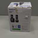 Panasonic Cordless Phone 2 Handsets System Expandable with Amber Backlit Display  KX-TGC352B (Black)