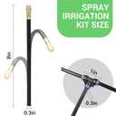 49.21FT Drip Irrigation System, 360 Adjustable Sprinkler Irrigation Kit, Plant Mister System for Garden Watering
