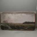 InSimSea Extra Large Framed Vintage Wall Art, Living Room Country Farmhouse Decor, Wilderness Landscape Paintings, Canvas Prints, Retro Farm Long Picture for Bedroom Above of Bed,20x40inch (Landscape with Sunlit Clouds)