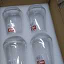 Modern Glass Drinking Cups Set, Clear Crystal Stemless Tumblers, 13.2 oz Capacity, 4.53 inch Height, 4 Pack (Transparent glass cup) Kitchen Water Iced Tea Juice Milk Beverage Glass