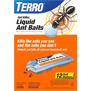 TERRO Ant Killer Bait Stations T300B - Liquid Bait to Eliminate Ants - Bait System - 12 Count Stations for Effective Indoor Ant Control