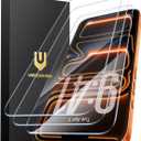 UNBREAKcable 3-Pack Screen Protector for iPhone 17 Pro Max, Double Shatterproof Tempered Glass [Easy Installation Frame] [9H Hardness] [99.99% HD Clear] [Case Friendly] for iPhone 6.9 inch