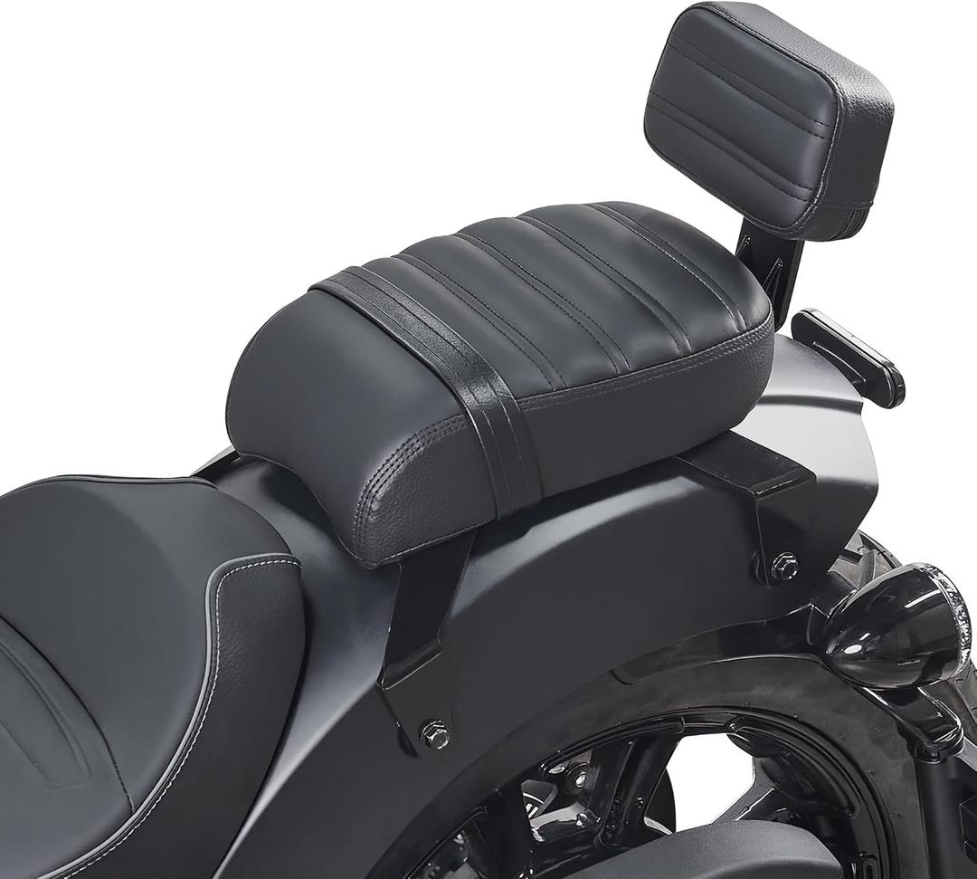 For 2025 Scout Models Rear Passenger Seat with Lower Backrest Pad For Indian Scout Bobber ABS Twenty Sixty 2025+ Accessories (Black Style)