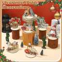 15 Pcs Wooden Centerpieces for Tables Winter Table Decor Santa Snowman Elk Gnome Xmas Tree Rustic Wooden Table Signs Tabletop Centerpieces for Christmas Winter Holiday