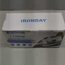 IRONDAY 1700W Steam Iron for Clothes 20s Fast Heatup, NonStick Ceramic Soleplate, 14.07oz Large Water Tank, AutoOff, Burst Steam, SelfCleaning, roning Clothes for Home