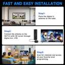 3900+ Miles Range TV Antenna,2026 Digital TV Antenna Indoor Outdoor with Strongest Amplifier, 360Reception HD Antenna for Local Channels for Smart/Old TVs-38ft Coax Cable-Support 8K 4K 1080p ATSC 3.0