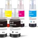 31 32XL Refill Ink Set Replacement for HP 32XL 31 Ink Bottle Used for HP Smart Tank 5000 7301 7001 6001 7602 5101 5102 5103 Plus 551 651 455 457 450 Printers Black Color, 5-Pack
