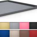 Hubulk Dog Feeding Mat,100% Waterproof Food Grade Silicone Pet Food and Water Bowl Placemat,Dishwasher, High Raised Edge to Prevent Spills,Nonslip Tray to Stop Messes on Floor (19"x12"x0.5", Grey)