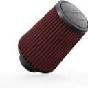 K&N RU-3550 Universal Clamp-On Air Filter: Round Tapered; 3.5 in (89 mm) Flange ID; 5.5 in (140 mm) Height; 4.625 in (117 mm) Base; 3.5 in (89 mm) Top
