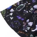 Women 2 Piece Maxi Skirt Set Casual Summer Outfit Halloween Dress V neck Tank Top Travel Vacation Floral Dresses (Black, XL)