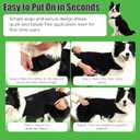 Dog Anxiety Vest with Band Noise Cancelling Ear Muffs Combination Set Soft Thunder Jacket for Fireworks, Vet Visits & Separation Anxiety No Medication or Training, Medium
