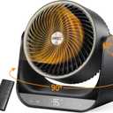 DREO Whole Room Heater, 3D Oscillating Heating Space Heaters for Indoor Use
60° Vertical & 90° Horizontal Oscillation, 12 ft/s Long-Range Circulator, 3 Heat & 3 Fan Settings, Bedroom, Office, Black
