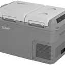 GES35 Portable Freezer,Dual Zone 12 Volt Car Refrigerator,25QT(24L) 12v cooler Fast Cooling Fridge, with 12/24V DC 100-240V AC for Camping, Outdoor, Travel, RV, Truck