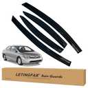 LETINGFAR Window Visors Rain Guards for Honda Civic 2006 2007 2008 2009 2010 2011 Accessories, Wind Deflectors Vent Shades for Honda Civic
