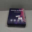 MAXEVE Electric Heated Throw Faux Rabbit Fur Blanket with 8 Heating Levels & 8 Hours Auto Off, Fast Heating Warm Cozy Sherpa Washable Blanket with OverHeat Protection, ETL Certification, Grey (Throw-50" x 60")