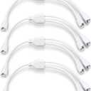 Relaxweex 4 Pcs T5 T8 LED Splitter Cable 3pins LED Wire Tube Connector 1to 2 Way Splitter Extension Cord for Ceiling Lights, Integrated Tube Lamp Holder Socket