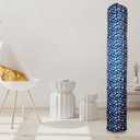 92 x 20 Inch Flower Oxford Cloth Jumbo Rug Storage Bag, Dustproof Carpet Protection Bags, Rolled Rugs Drawstring Carpet Pouch for Indoor Outdoor Carpet Storage Packing