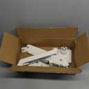 MonTEK Single Monitor Arm for Max 45 Inch Ultrawide Screens Adjustable Monitor Desk Mount Holds 35 Lbs Cable Management with C Clamp/Grommet Desk Mount, VESA 75/100mm (White)