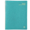 2025 Monthly Planner - 2025 Planner from Jan. 2025 - Dec. 2025, 9" x 11", Leather Calendar Planners with Tabs and Twin-Wire Binding