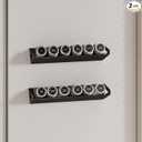 Beeveer 2 Pack Farmhouse Magnetic Spice Rack for Refrigerator Metal Magnet Basket Shelf for Fridge Seasoning Storage Organizers Home Decor Kitchen Accessories (Wooden Color