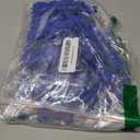 Plastic Security Padlock Seals Numbered Tamper Proof Disposable Self-Locking Plastic Medical Tags (Pack of 100 PCS) (Blue)