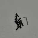 3/8-16 x 1-1/2" Button Head Socket Cap Bolts Screws, 10Pcs 304 Stainless Steel 18-8, Allen Hex Drive, Black Oxide by SG TZH(with Hex Spanner)