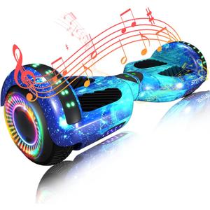 SIMATE Hoverboard, Bluetooth All Terrain Hover Boards with LED Lights and APP Control, Gifts for Kids Adults Girls Boys, for All Ages