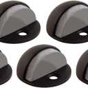 Dome Door Stop Wall Protectors with Rubber Stopper  Oil Rubbed Bronze Floor Mounted Door Stoppers 10-Pack  Design House, 188359