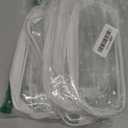 XGOOD 8 Pieces Clear Pencil Case PVC Makeup Pouch Zippered Pencil Case Toiletry Carry Pouch Big Capacity Bags Portable Pencil Bags for Women,Students,Men,Kids Gifts(White)