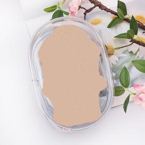 3 x Buminee Clear Display Pouch with Detachable Keychain, Waterproof Storage Case for Stuffed Dolls, Lipstick, Keychains & Charms, 7'' Tall Clear Organizer Bag for Figures/Accessories-White 1 Pack