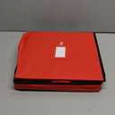 Zober Christmas Ornament Storage Box - Stores 64 Ornaments - Non-Woven, Tear- Proof Christmas Ornament Storage Containers - 3 Inch Cube Compartments - Red