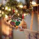 2 x Pickleball Partner Christmas Ornament, Xmas Gifts for Pickleball Player Lover, Christmas Tree Decoration Acrylic Ornament
