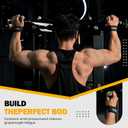 Lifting Straps for Weightlifting, Lifting Wrist Straps for Gym Strength Training, Neoprene-padded Wrist Cushion - Men & Women (Black)