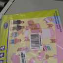 Kizfarm Wooden Dollhouse Furniture Set with 4 Family Dolls, 26 Pcs Pretend Play Dollhouse Accessories for 4 Rooms, Pink Furniture Toys Birthday Gifts for Girls Boys Age 3+