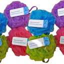 Aquasentials Mesh Pouf Bath Sponge (8 Pack)