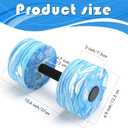 2 x Aquatic Exercise Dumbbells, 2PCS Aqua Fitness Barbells, High-Density EVA-Foam Dumbbell Set, Pool Weights Dumbbells Set for Water Aerobics Weight Loss, Pool Fitness, Water Exercise