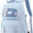 Mfikaryi Rolling Backpacks for Girls Plain School Backpack Cute Girls Backpack with Wheels