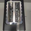 Chefman 2 Slice Toaster, 7 Shade Settings, Removable Crumb Tray, Thick Bread and Bagel Toaster with Defrost and Cancel Buttons Black